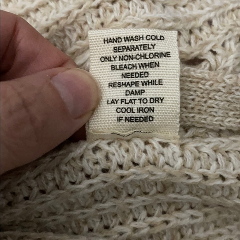 [no comment] cream braided cardigan - Picture 7 of 7